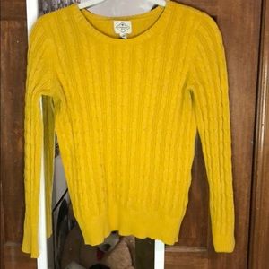 yellow sweater
